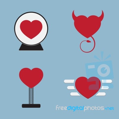 Love Icon Set Stock Image