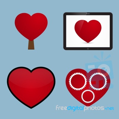 Love Icon Set Stock Image