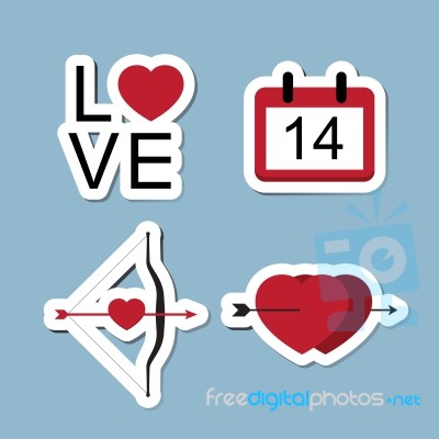 Love Icon Set Stock Image