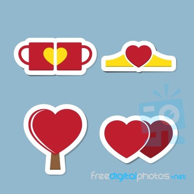 Love Icon Set Stock Image