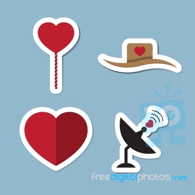 Love Icon Set Stock Image