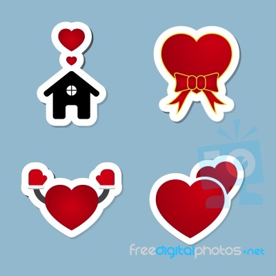 Love Icon Set Stock Image