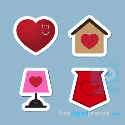 Love Icon Set Stock Image