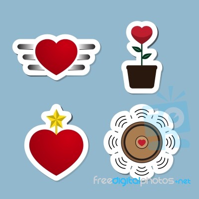 Love Icon Set Stock Image