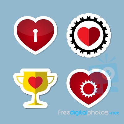 Love Icon Set Stock Image