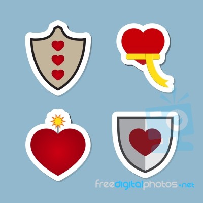 Love Icon Set Stock Image