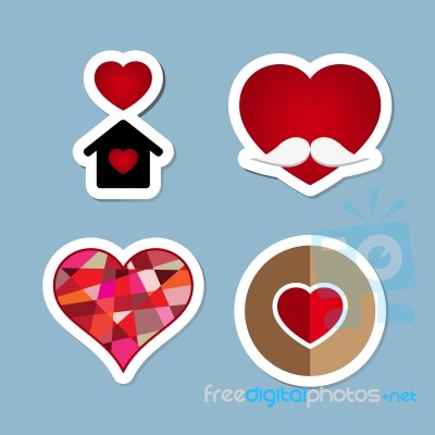 Love Icon Set Stock Image