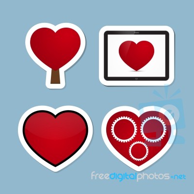 Love Icon Set Stock Image