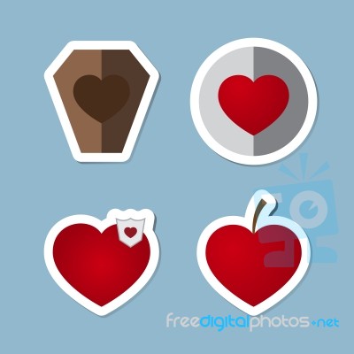 Love Icon Set Stock Image