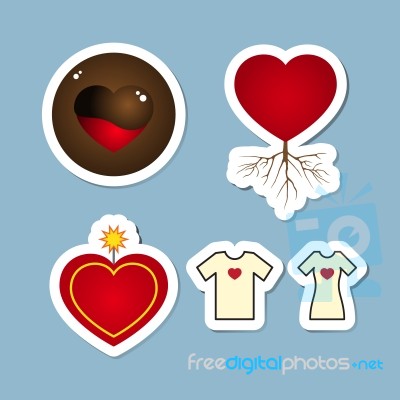 Love Icon Set Stock Image