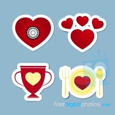 Love Icon Set Stock Image