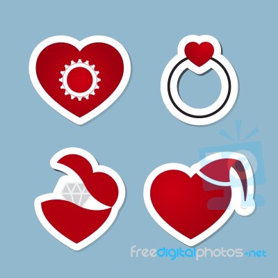 Love Icon Set Stock Image