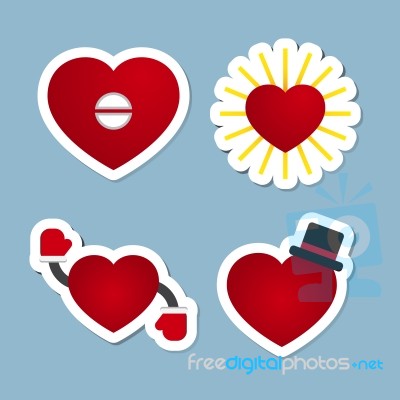 Love Icon Set Stock Image