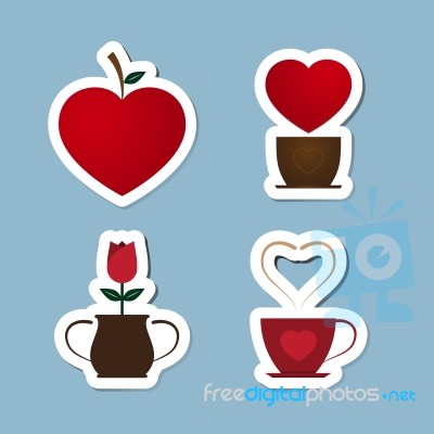 Love Icon Set Stock Image