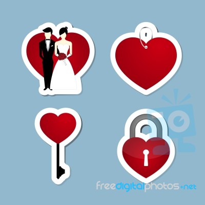 Love Icon Set Stock Image