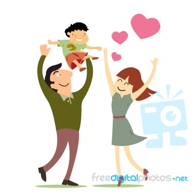 Love In Family Stock Image