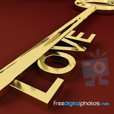 Love Key Stock Image