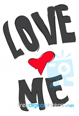 Love Me Stock Image