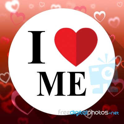 Love Me Means Great And Wonderful Self Stock Image