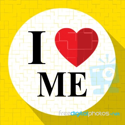 Love Me Means Magical And Wonderful Self Stock Image