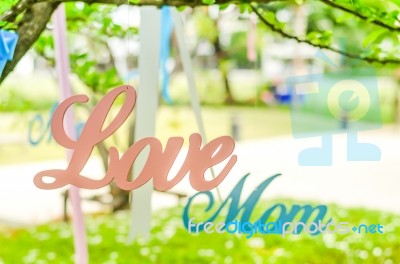 Love Mom Stock Photo