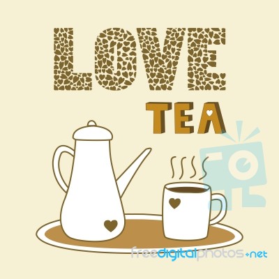 Love Tea Stock Image