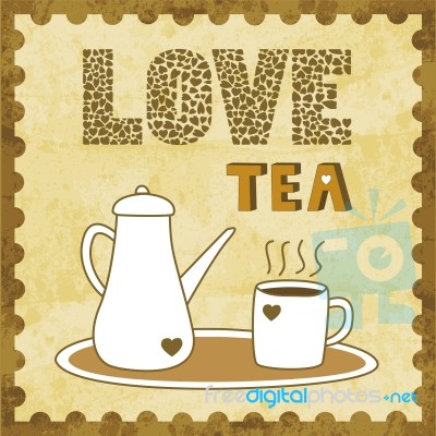 Love Tea2 Stock Image