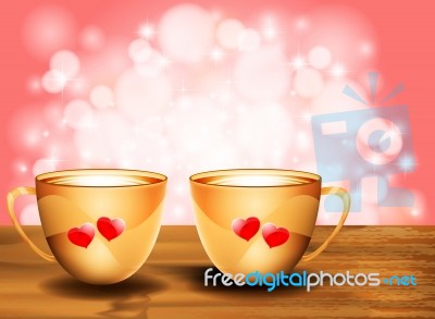 Love With Coffee Stock Image