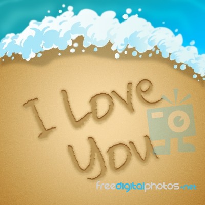 Love You Means Loving Passion 3d Illustration Stock Image