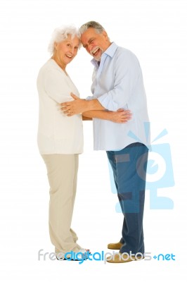 Loving Elder Couple Stock Photo