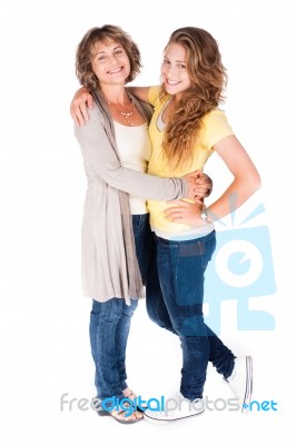 Loving Mother And Daughter Stock Photo