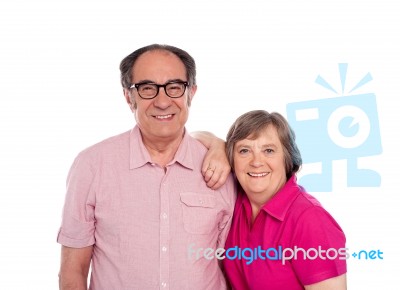 Loving Senior Couple Stock Photo