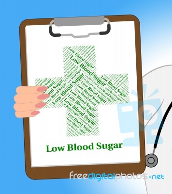 Low Blood Sugar Shows Poor Health And Afflictions Stock Image