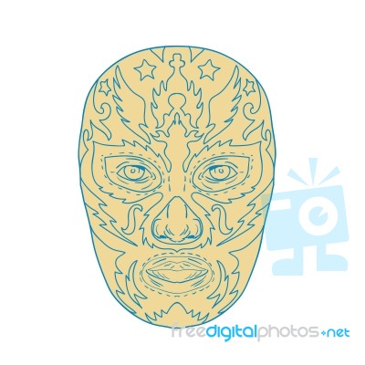 Luchador Lucha Libre Mask Stock Image