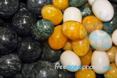 Lucky Stone Oval Stock Photo