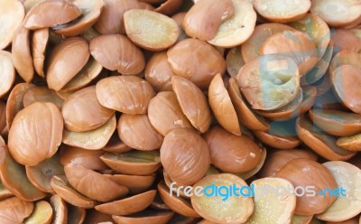 Luk Nieng Djenkol Bean Fruit Stock Photo