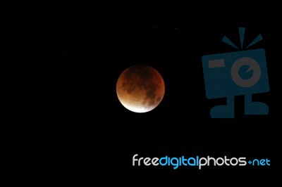 Lunar Eclipse Stock Photo