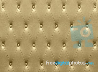 Luxurious Golden Leather  Seat Upholstery Stock Photo