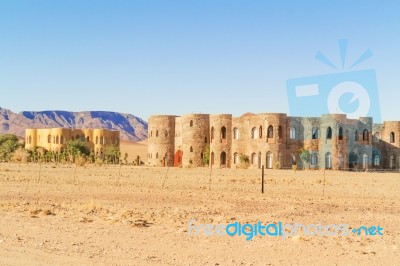 Luxury Lodge In The Desert In Namibia Stock Photo