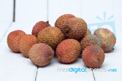 Lychee Fruit Stock Photo