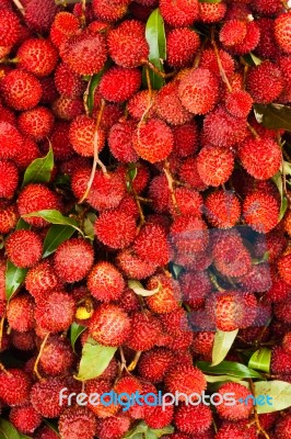 Lychee Fruits Stock Photo