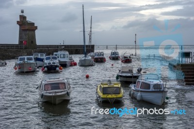 Lynmouth Harbour Stock Photo