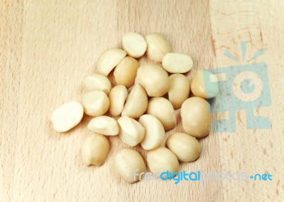 Macadamia Nuts Stock Photo