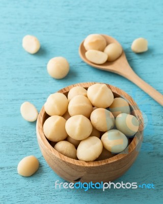 Macadamia Nuts Stock Photo