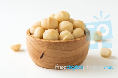 Macadamia Nuts Stock Photo