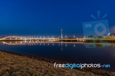 Macau In The Blue Hour Stock Photo