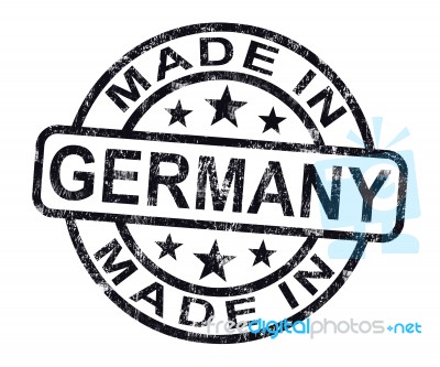 Made In Germany Stamp Stock Image