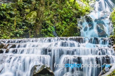 Mae Kampong Waterfall Stock Photo