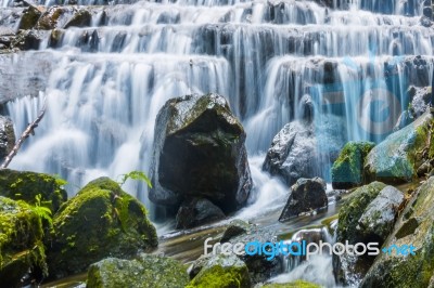 Mae Kampong Waterfall Stock Photo