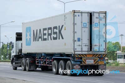 Maersk Cargo Container Stock Photo